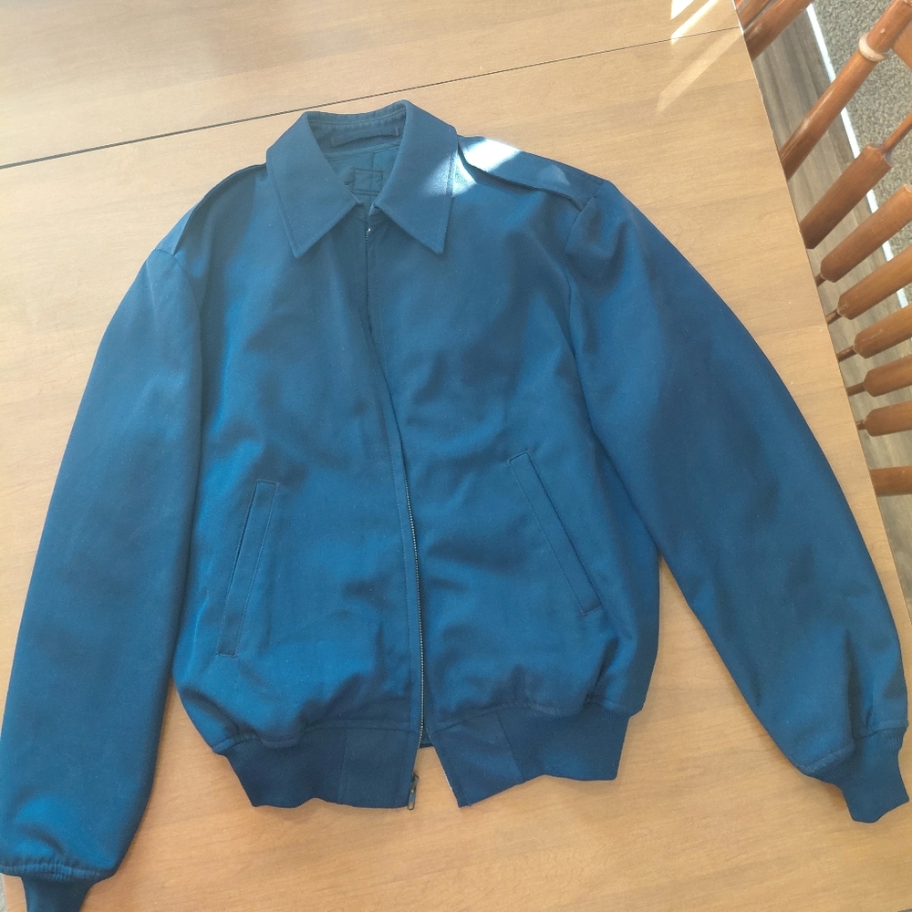 DSCP Navy Blue Zip USAF Military Bomber Jacket Liner 8405-01-298-6901 Jacket 40L